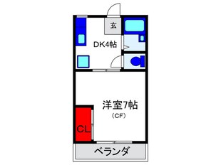 ラフィ－ネ曽根ⅢＣの物件間取画像